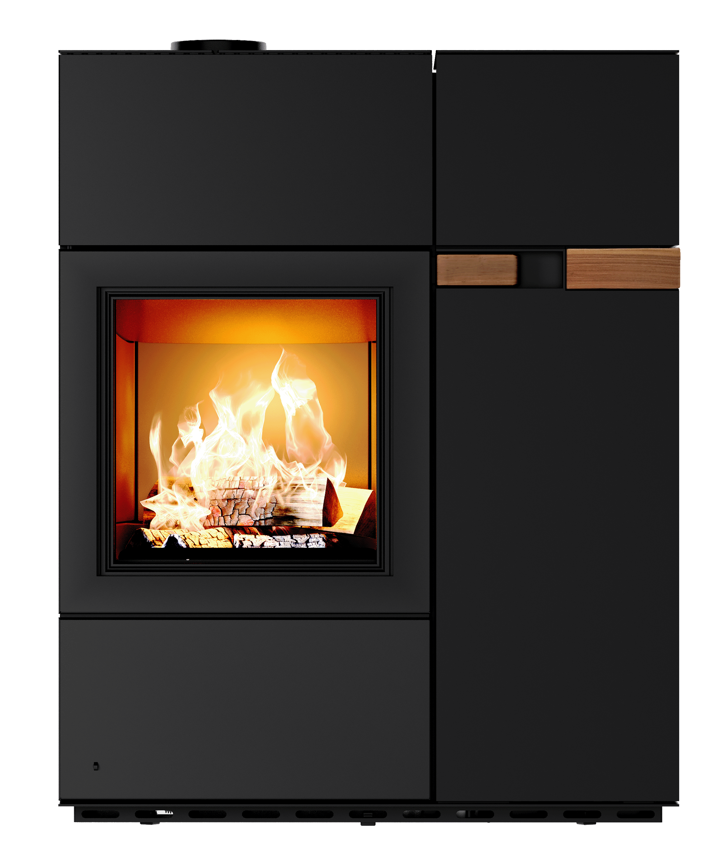 Austroflamm Quadra Duo (7,0 kW) Kombiofen Pellet und Scheitholz – Bild 3