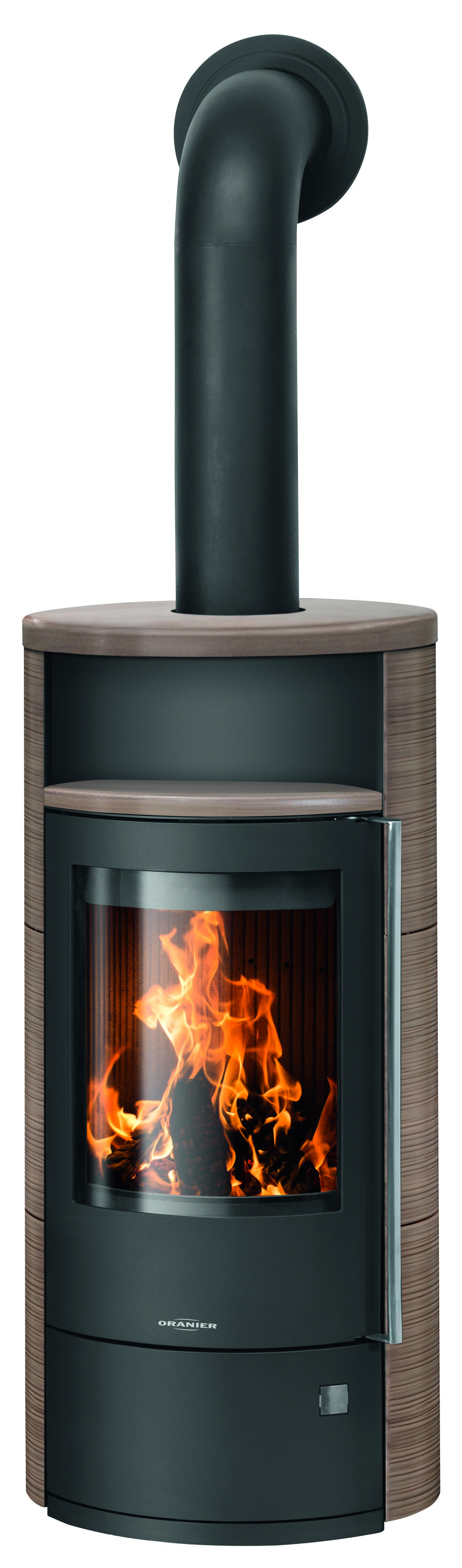 5454-87-Polar-Neo-4-StahlSchwarz-Grappa-Holzfach-zu-F-1 Oranier Polar Neo 4 (5.0 kW)