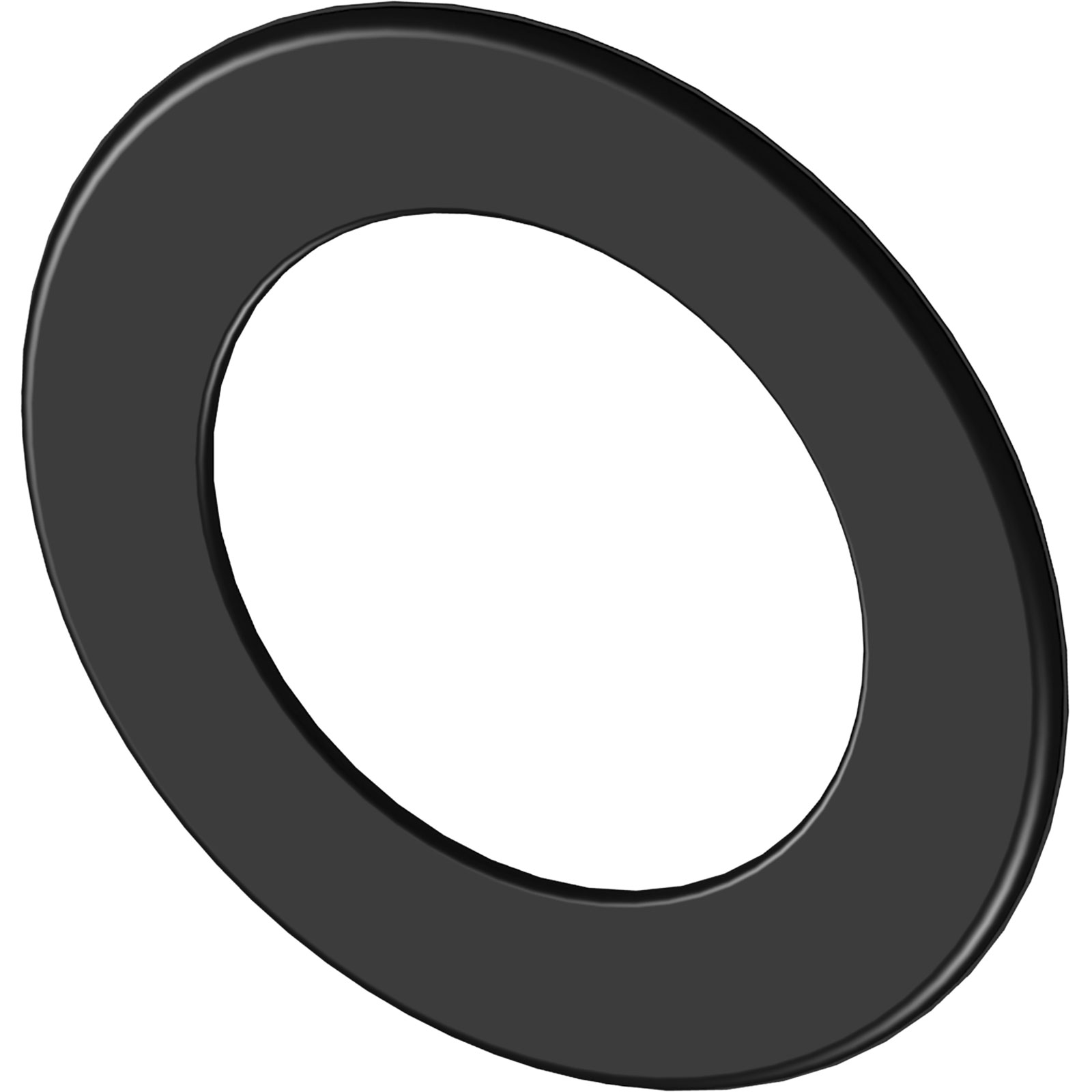 Wandrosette Ø 150 mm, Rand 55 mm, Schwarz