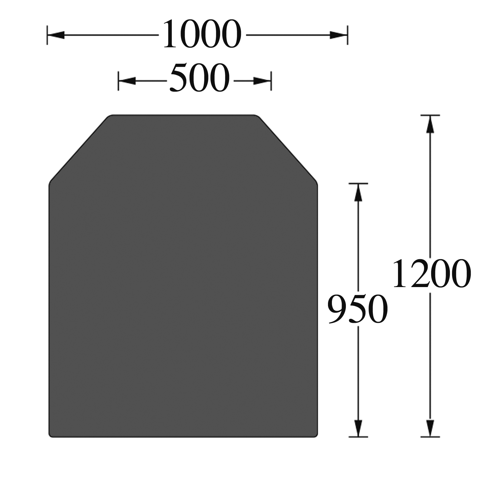 Zeichnung-Platte-14-BKK58b960e92edf1 Funkenschutzplatte Sechseck 1.000 x 1.200 mm (Glas)