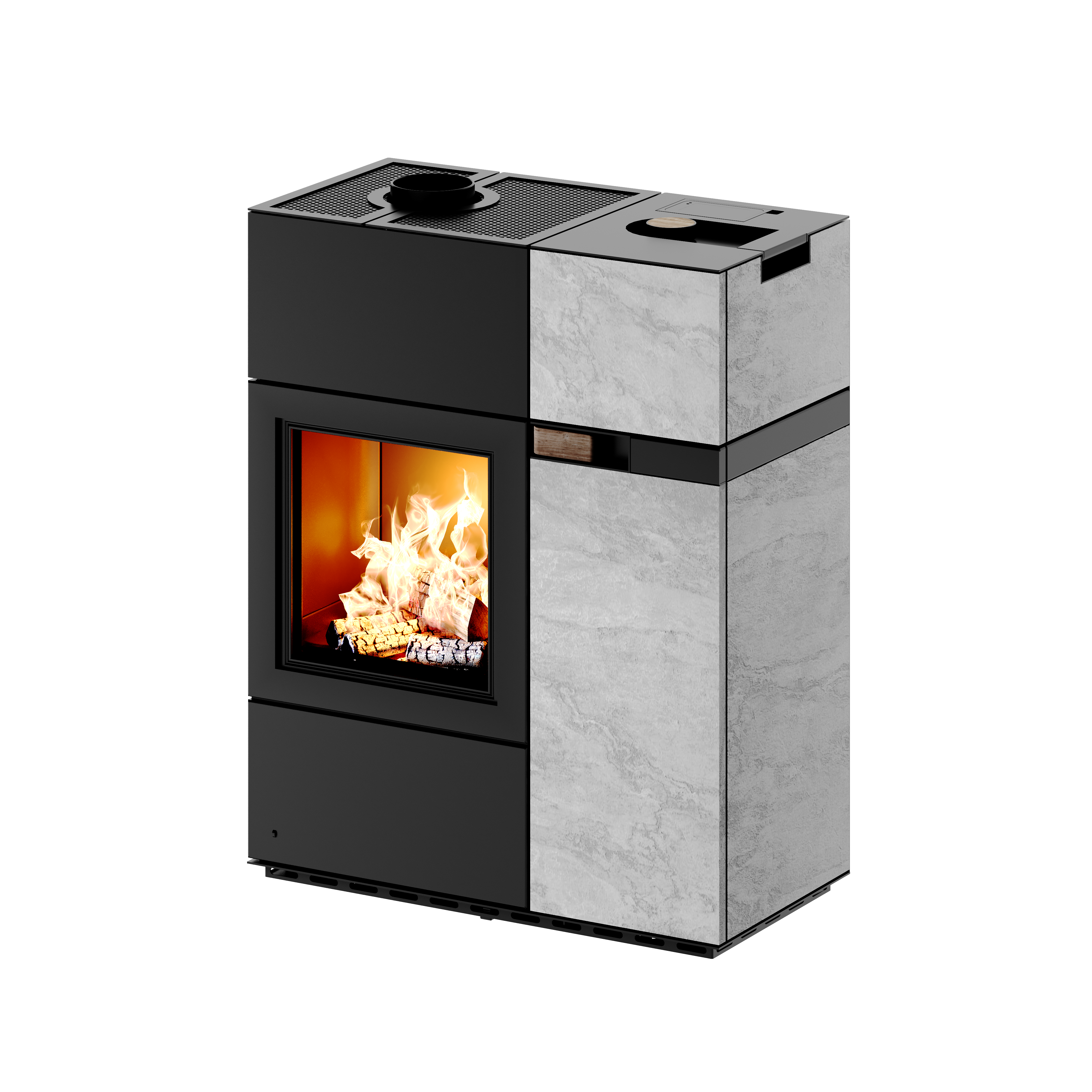 Austroflamm Quadra Duo (7,0 kW) Kombiofen Pellet und Scheitholz