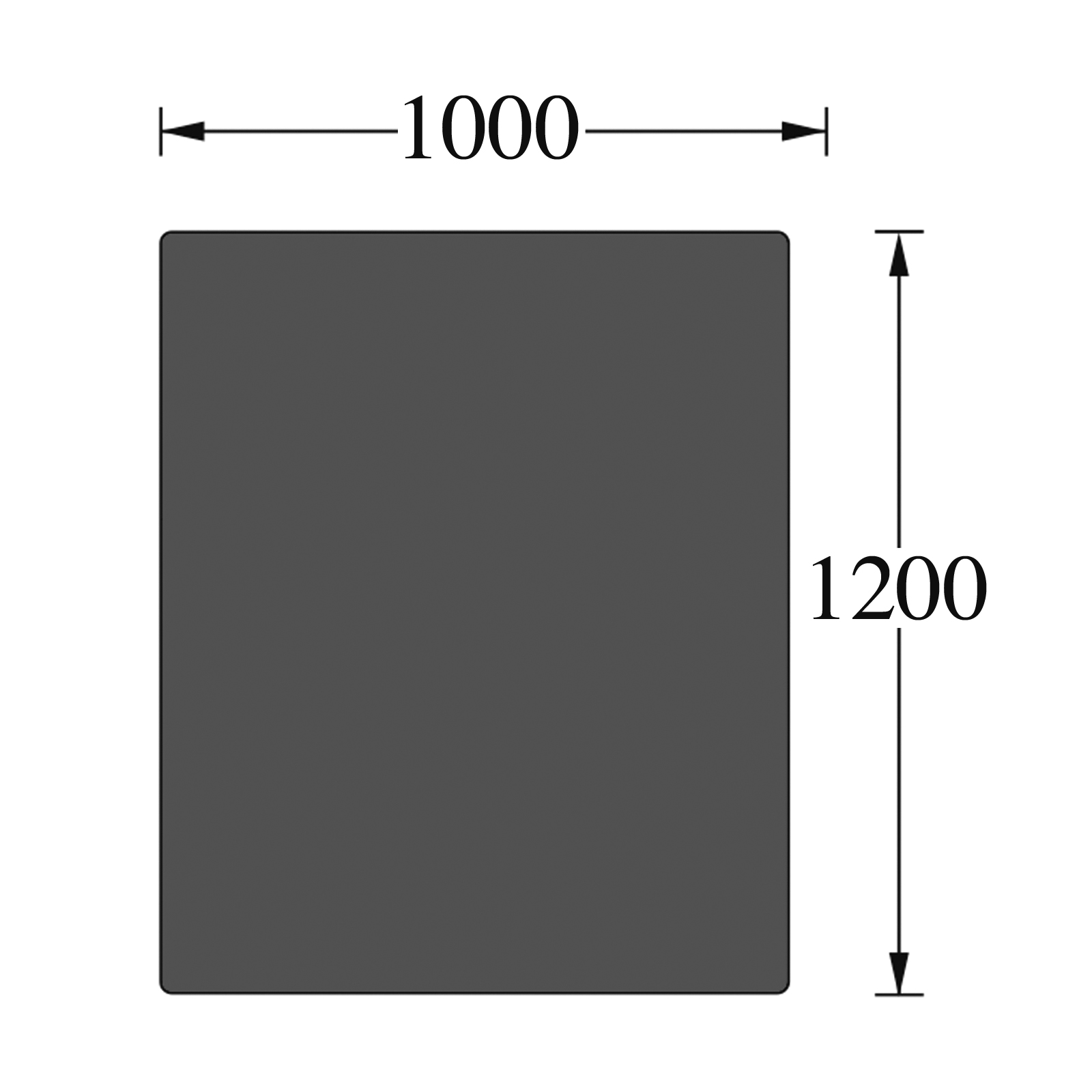 Zeichnung-Platte-16-BKK58b960b0116b7 Funkenschutzplatte Rechteck 1.000 x 1.200 mm