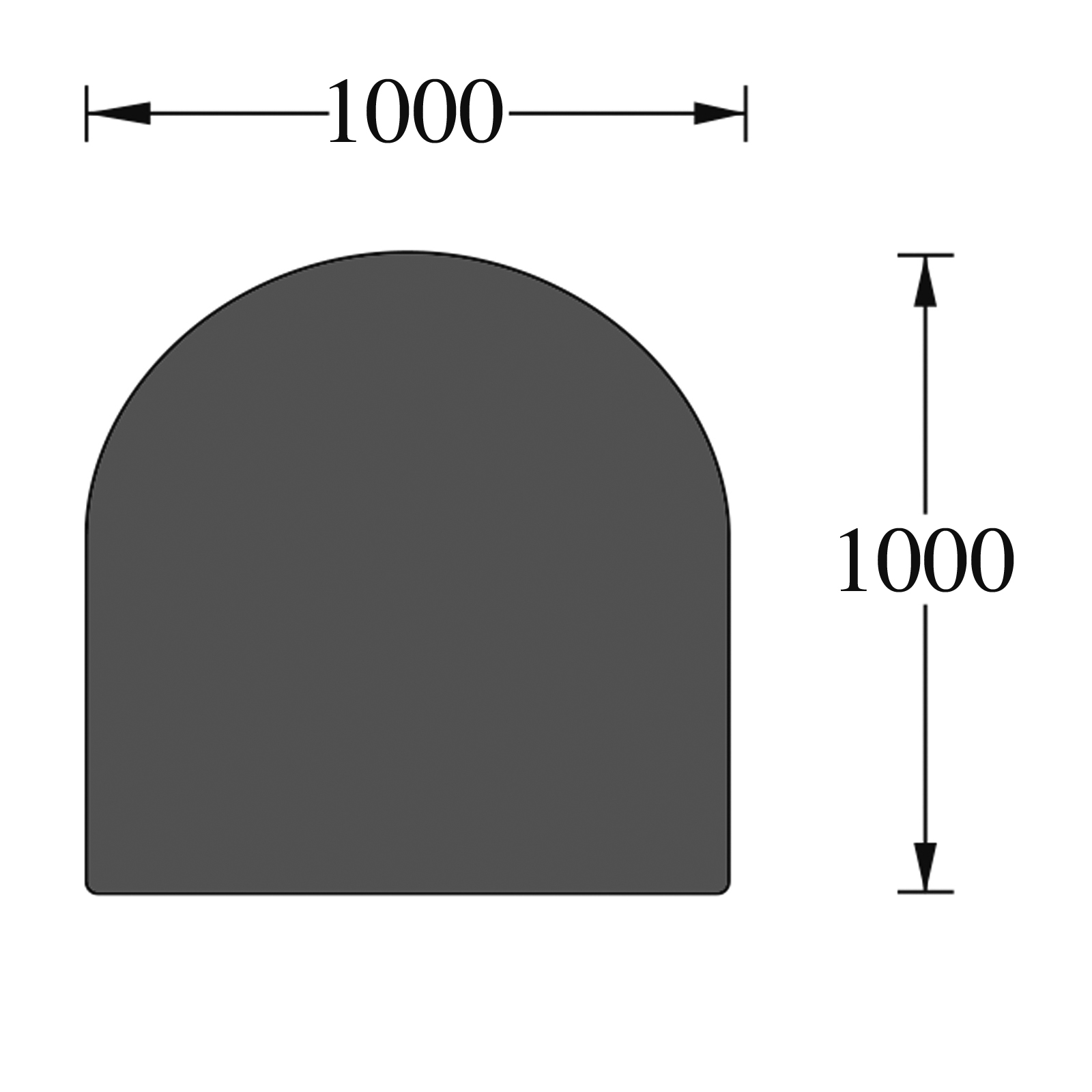 Zeichnung-Platte-1-BKK58b95ff5da1f8 Funkenschutzplatte Rundbogen 1.000 x 1.000 mm (Glas)