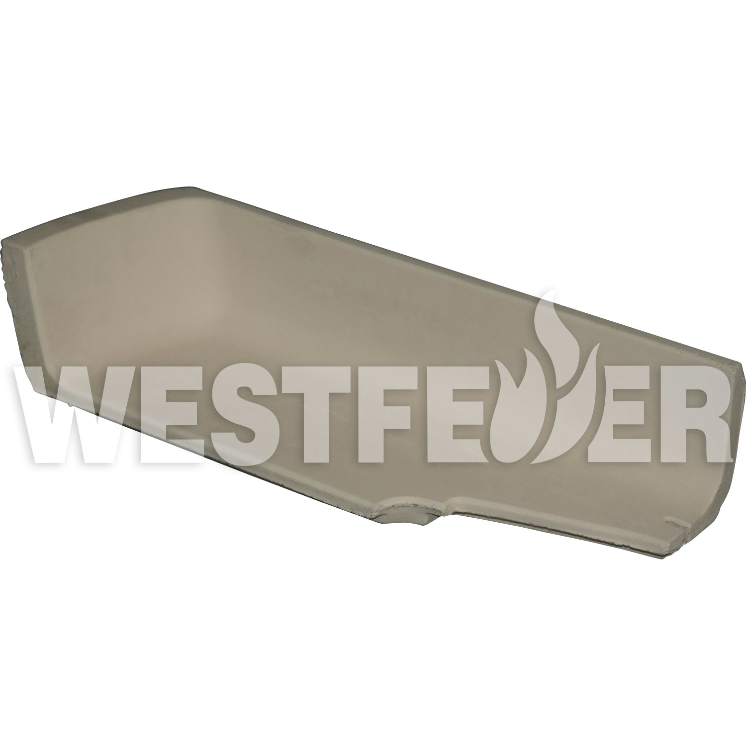 Rückwandstein, rechts, 397 x 134 x 98 mm, Thermotte