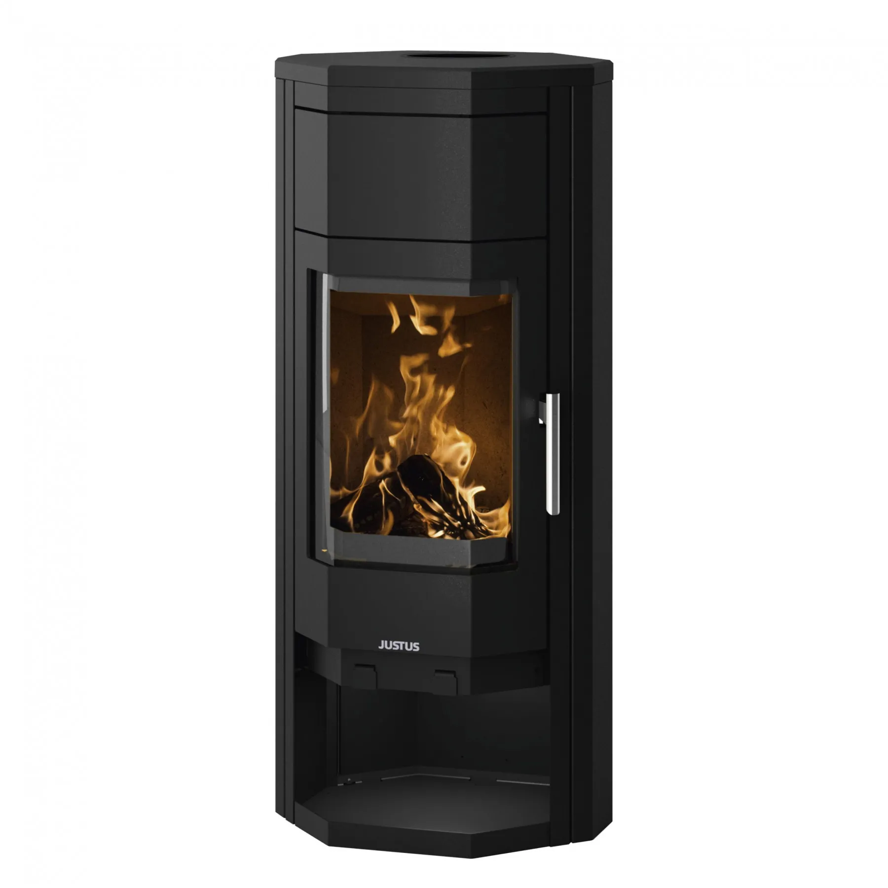 Justus Usedom 5 W+ 2.0 (5,5 kW), Sandstein, Korpus Stahl Schwarz
