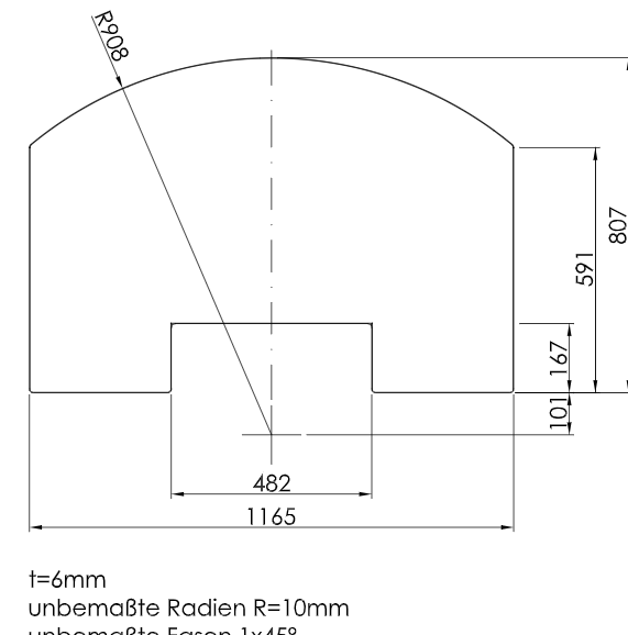 Moro Spartherm Vorlegeplatte aus Glas für Moro (RLU)