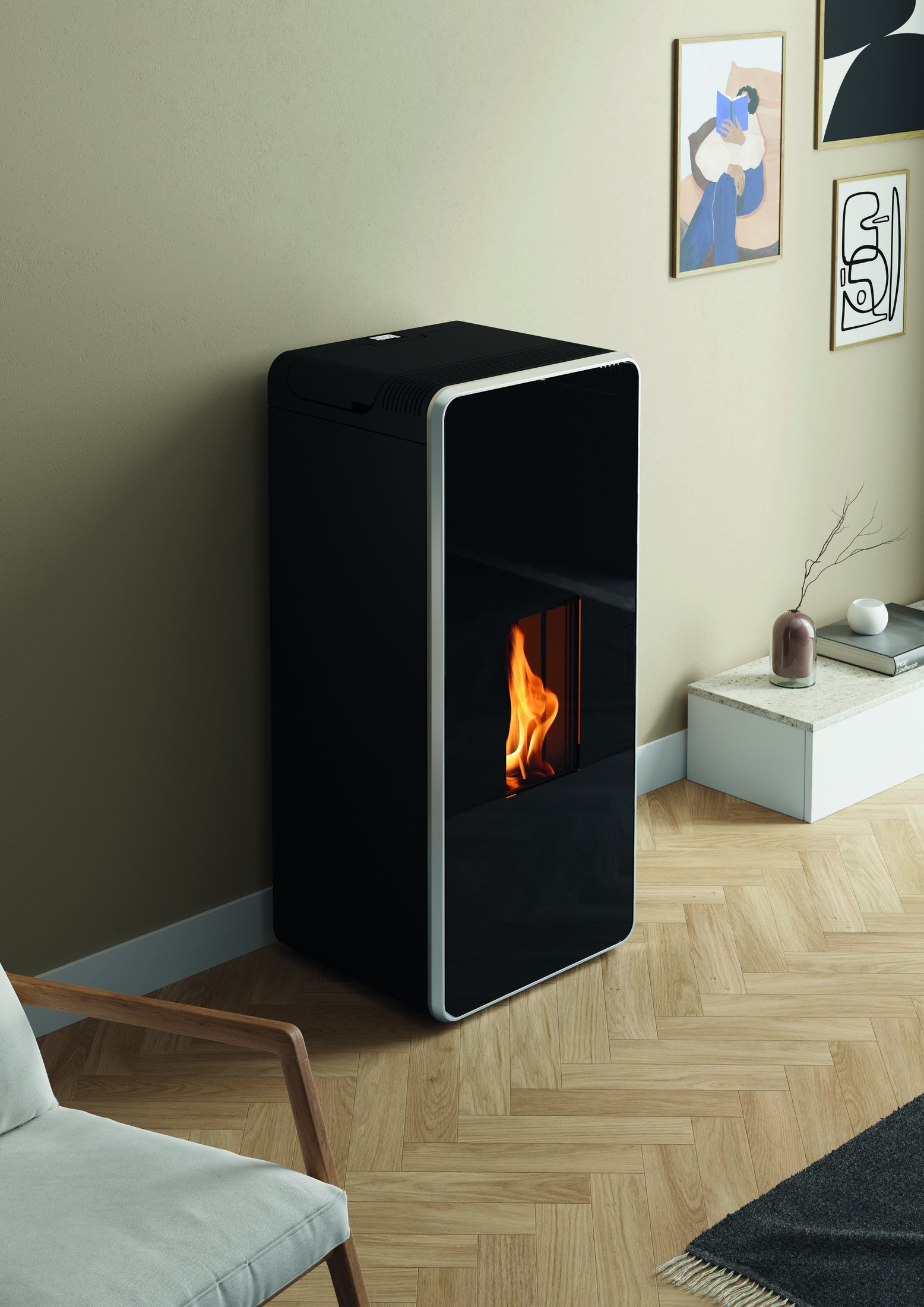 Olsberg VESTA 6kW, Glas schwarz