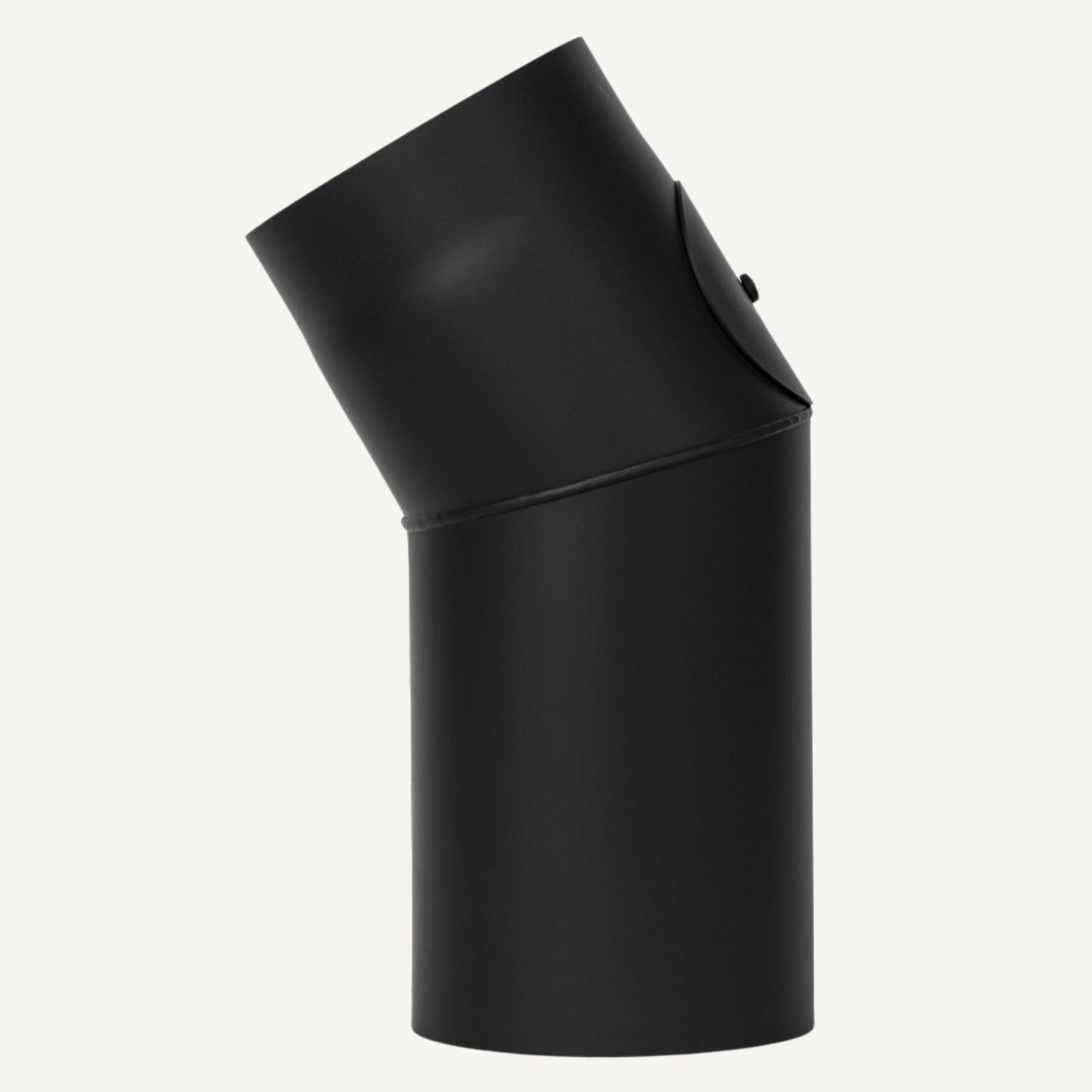 Aduro Rauchrohrbogen 30 Grad mit Reinigungsklappe, ø 150 mm, Schwarz
