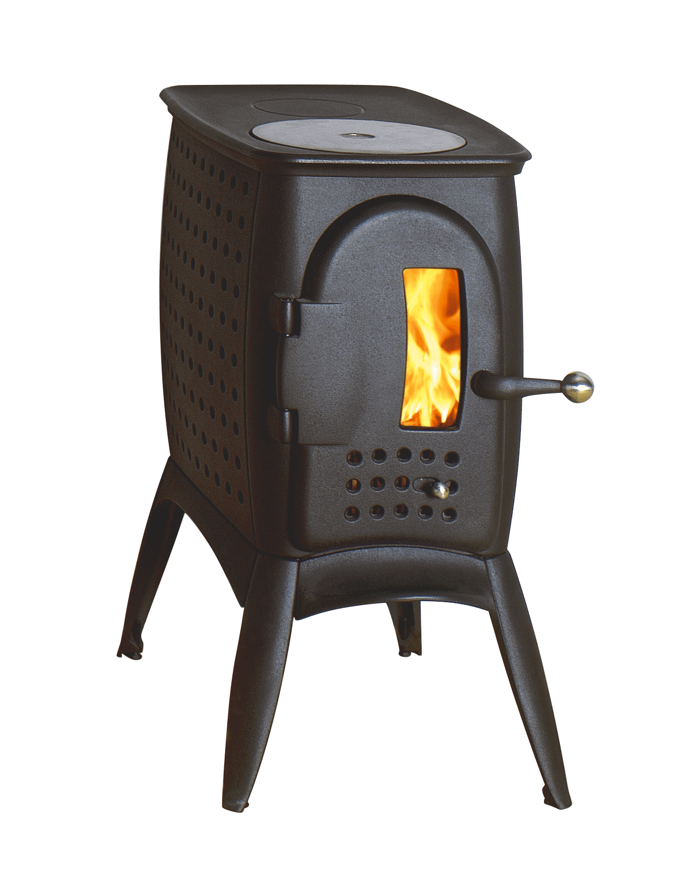 Austroflamm G1 (6 kW) anthrazit (KPL, Gußstutzen Ø 120 mm)