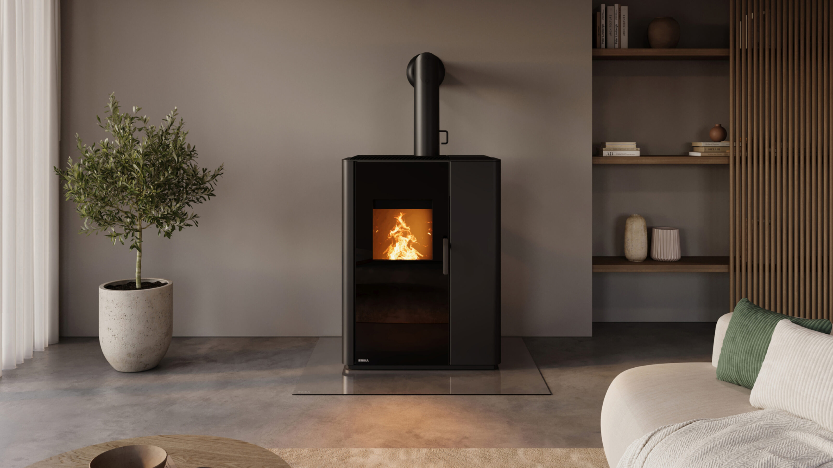 Rika Induo III (10,0 kW) Kombiofen Pellet & Scheitholz