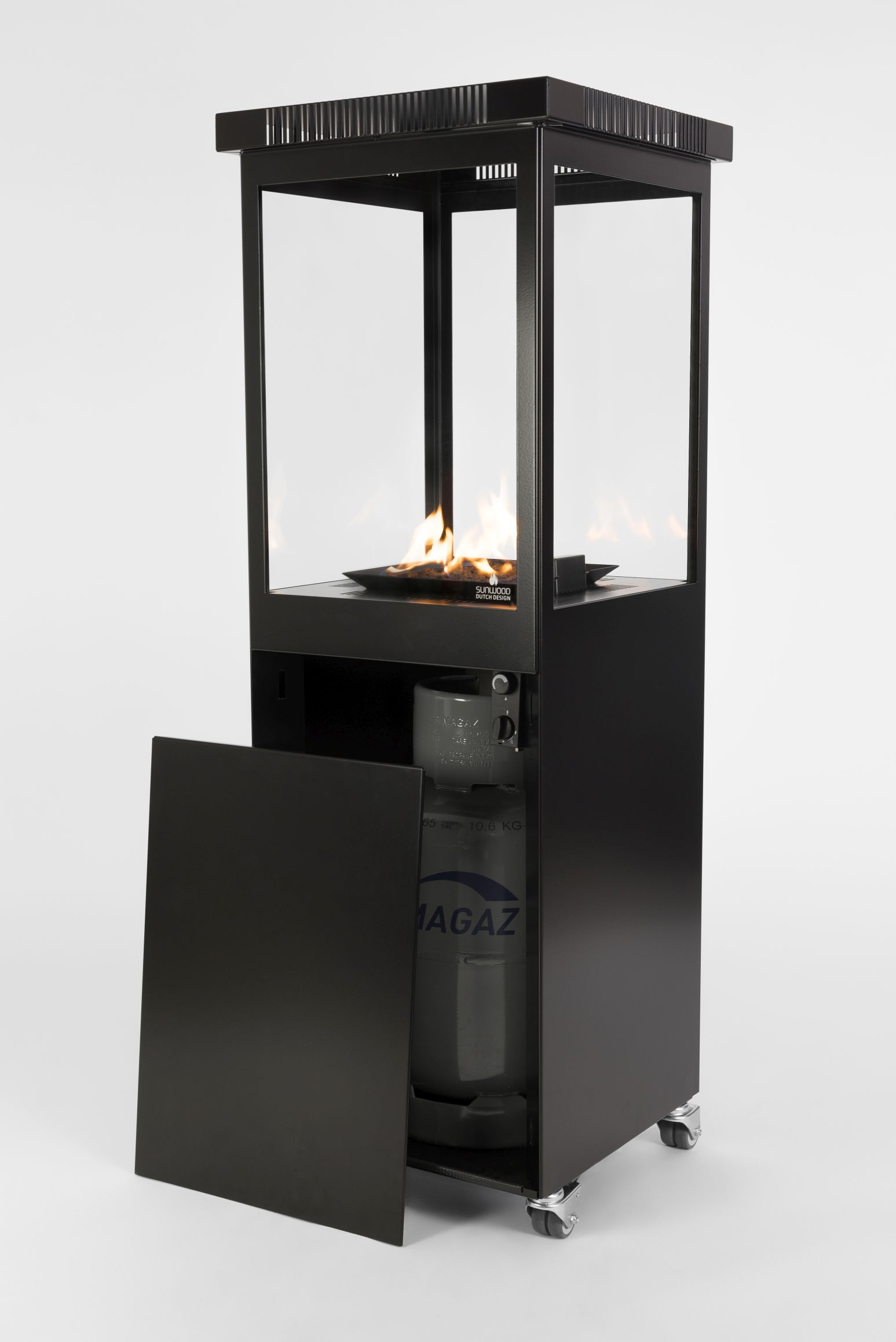 Sunwood Marino, Outdoor Gaskamin (inkl. Gasdruckminderer und Lavasteine)
