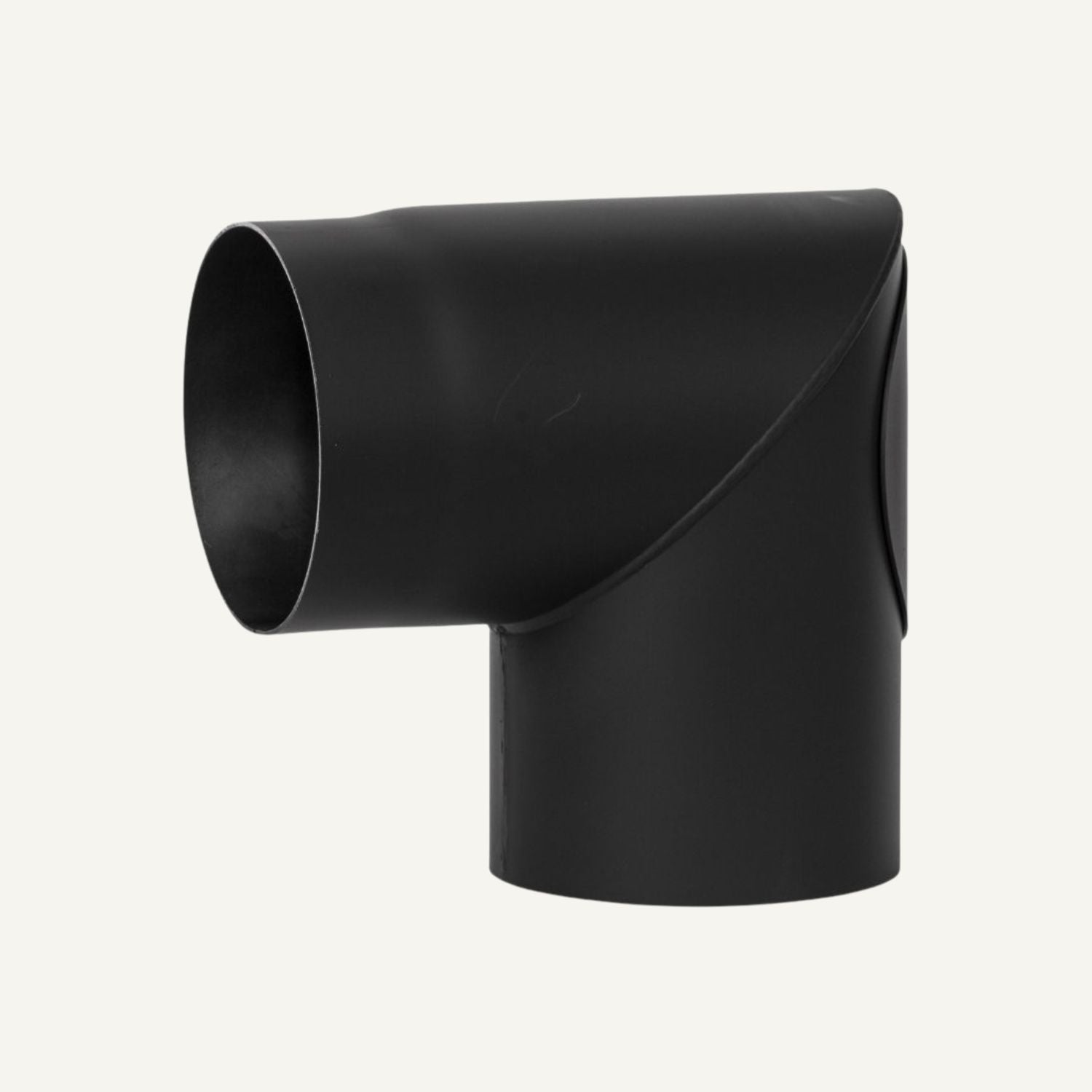Aduro Rauchrohrbogen 90 Grad mit Reinigungsklappe, ø 150 mm, Schwarz