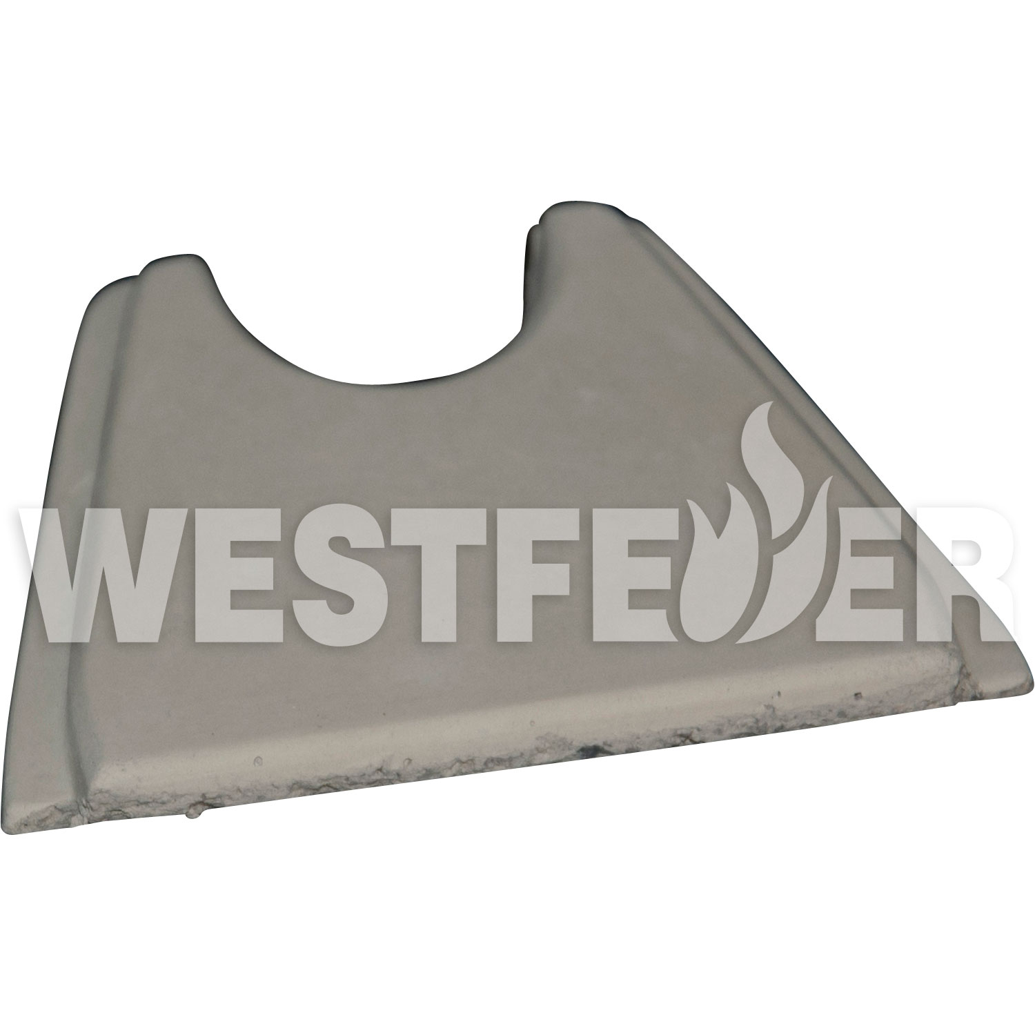 Rückwandstein, Mitte, 397 x 131 x 20 mm, Thermotte