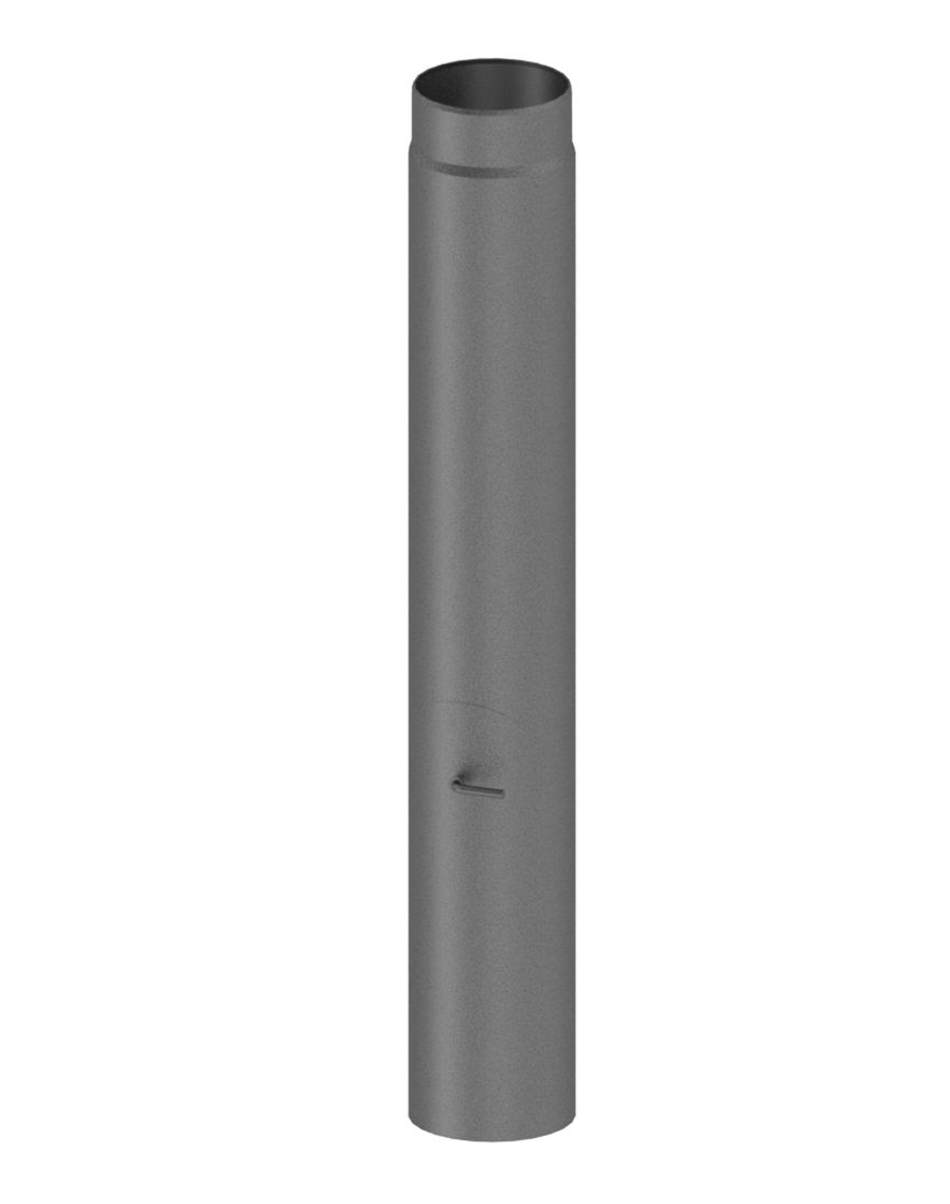 Längenelement, Ø 150 mm, 1.000 mm, inkl. Tür, Drosselklappe