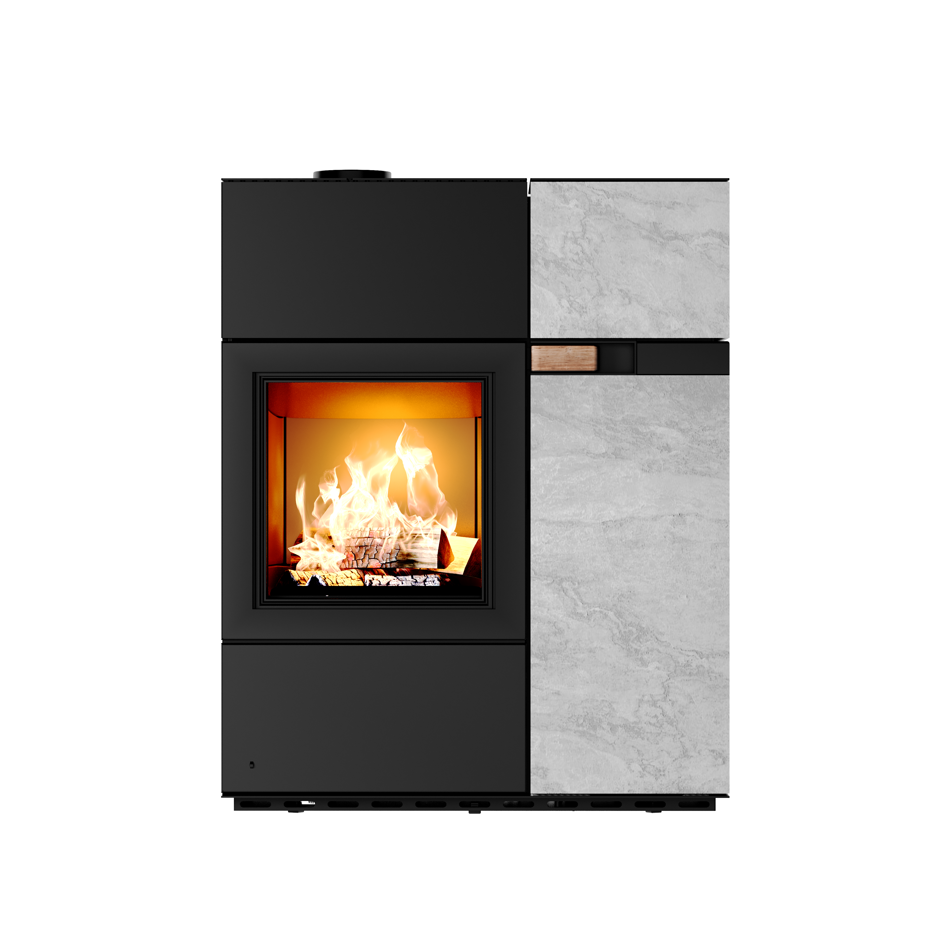 Austroflamm Quadra Duo (7,0 kW) Kombiofen Pellet und Scheitholz