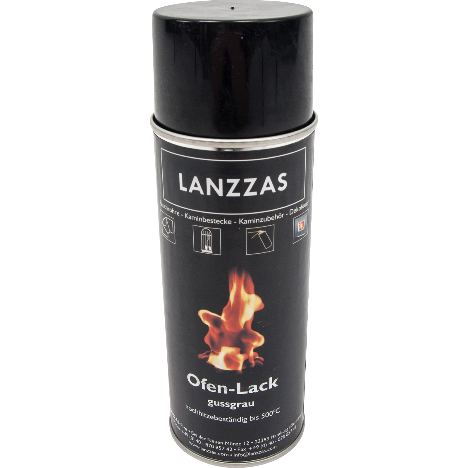 6-014-Ofenlack-Spraydose-Farbe-gussgrau Ofenlack-Spraydose (gussgrau)