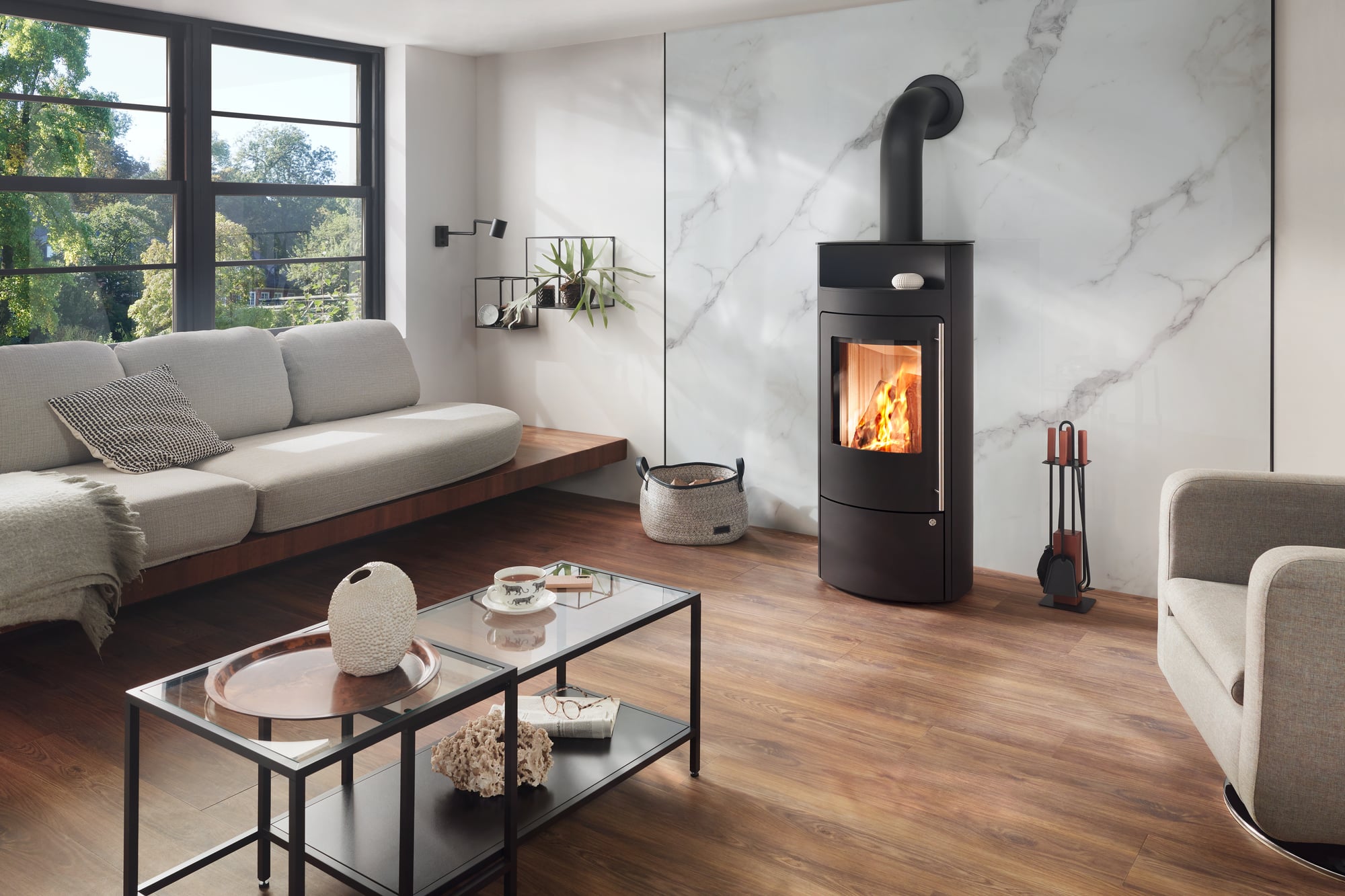 Olsberg Timor (6 kW), Bigstone Serpentin 60mm – Bild 12