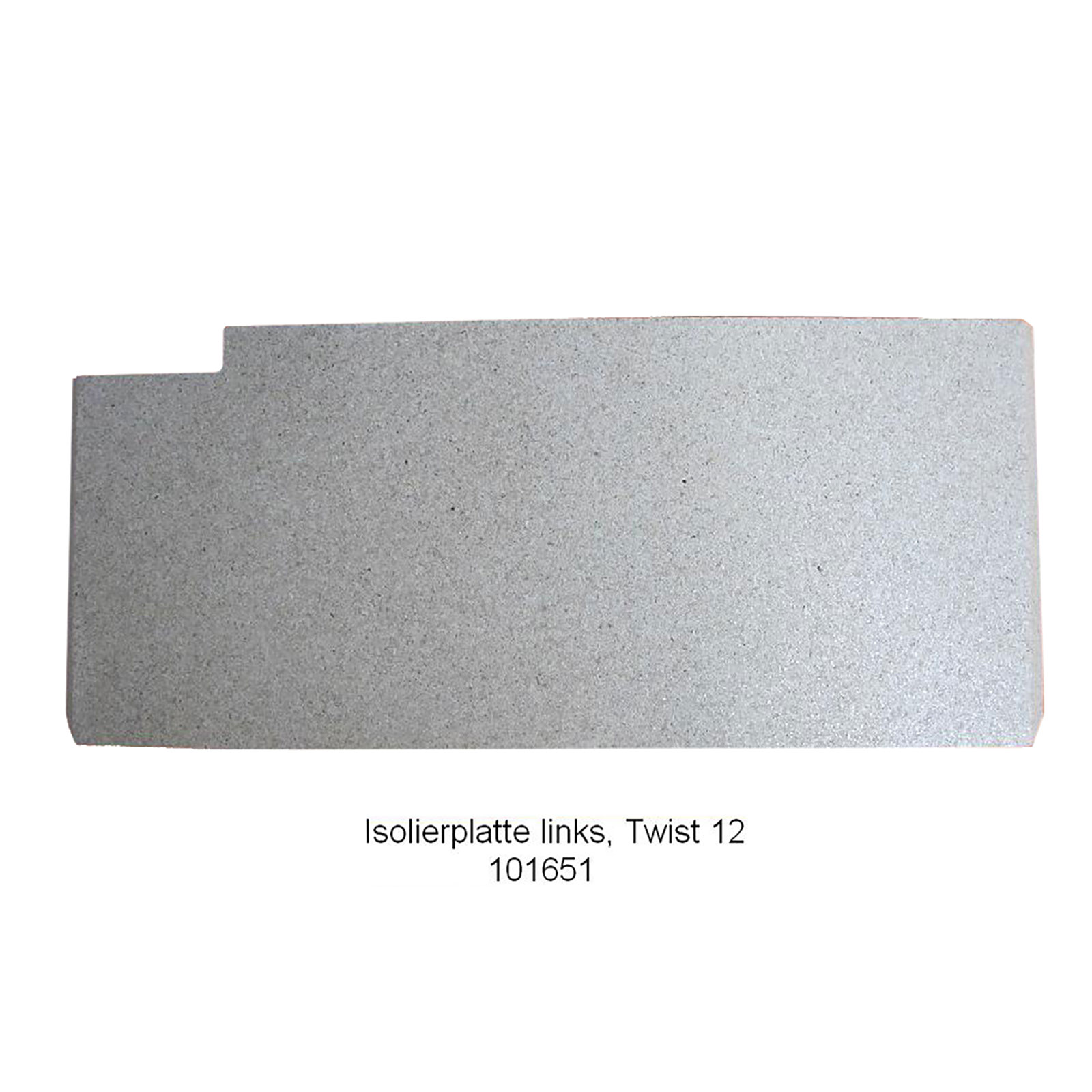 Isolierplatte (links)