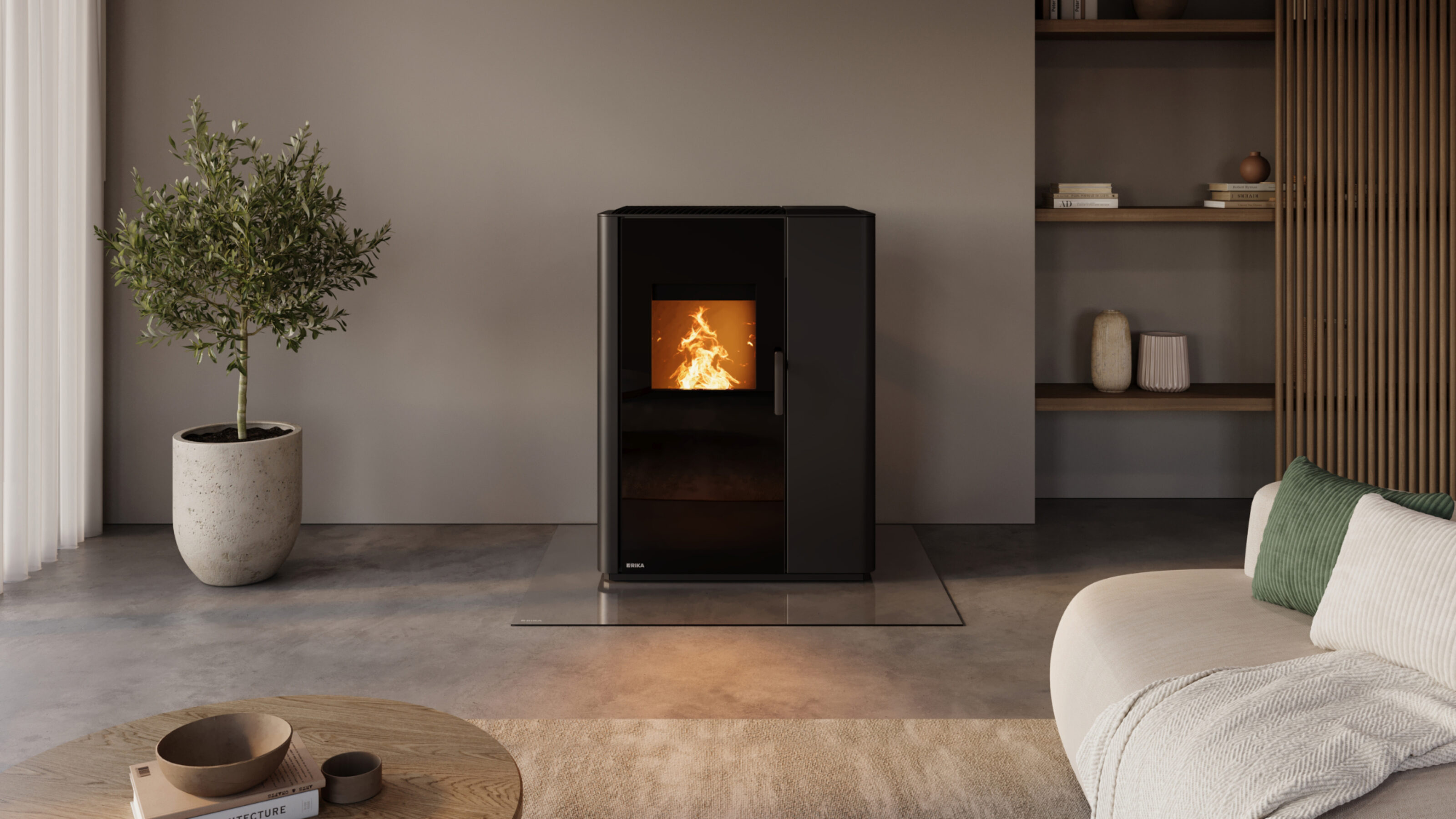 Rika Induo III (10,0 kW) Kombiofen Pellet & Scheitholz