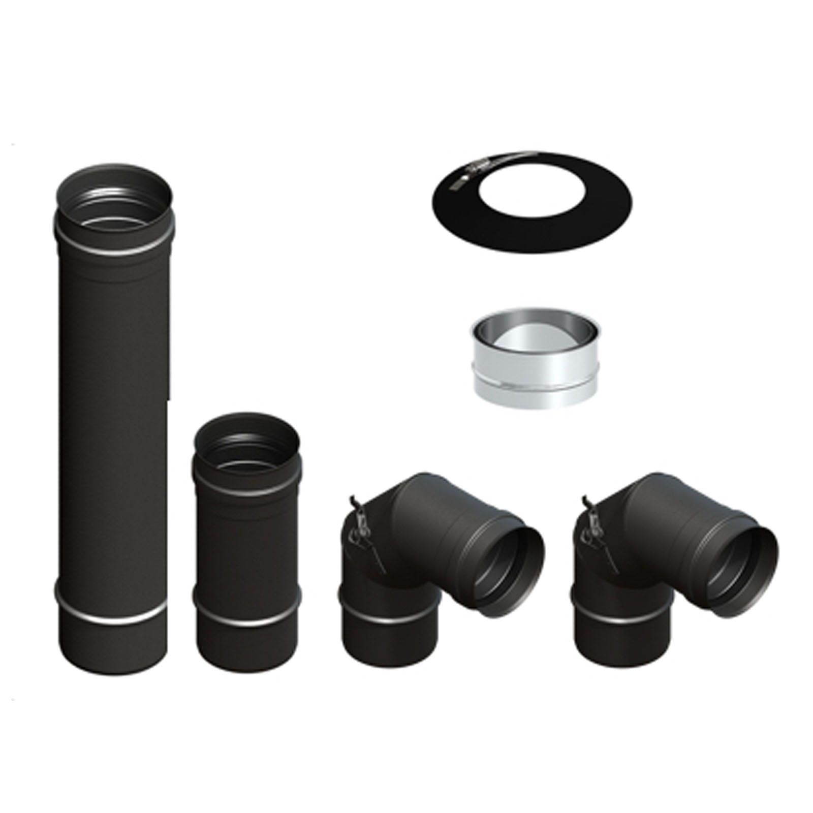 Pelletofenrohr-Anschluss-SET-schwarz-001 Pelletofenrohr-Anschluss-Set (für Wandaufstellung)