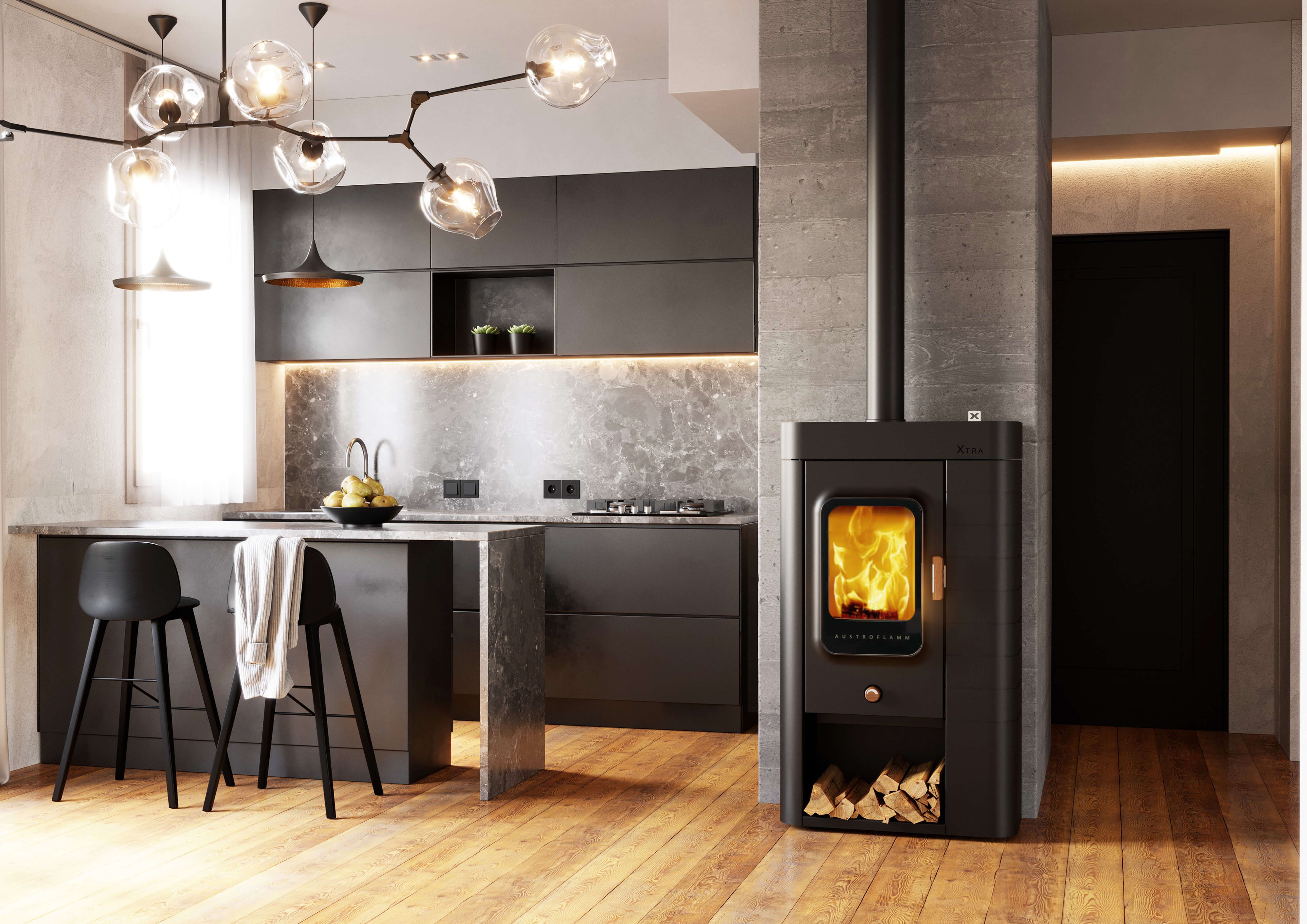 Austroflamm Sina Xtra (6,0kW) inkl. Xtra Wärmespeichertechnologie