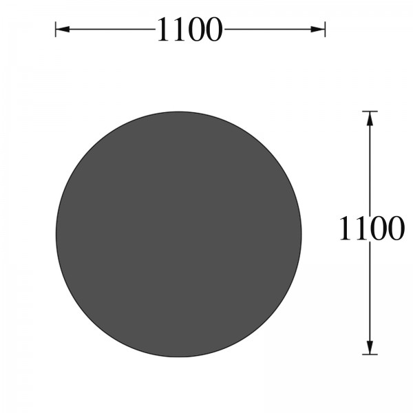 Funkenschutzplatte Kreis D = 1.100 mm