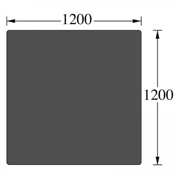 Funkenschutzplatte Quadrat 1.200 x 1.200 mm